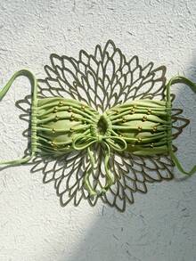 Swim Mod Áo tắm hở lưng màu xanh lá cây thời trang gợi cảm dành cho nữ, Xuân/Hè - màu xanh lá - Xem 3