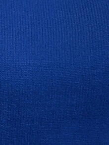 SHEIN LUNE Women's Valentine's Day Sequin Patchwork Crew Neck Long Sleeve Sweater - Royal Blue - View 5