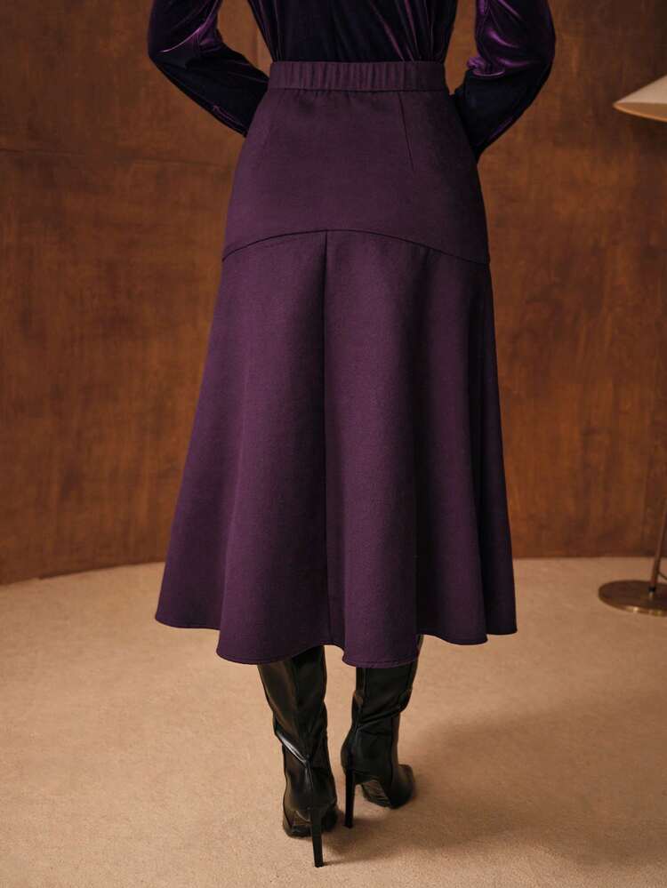 WOMEN'S WOOL A-LINE SKIRT, AUTUMN/WINTER