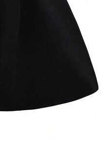 Calvaya 大码女式纯色腰部纽扣设计褶皱阔腿短裤