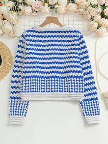 GlowEve 休闲宽松前开襟长袖女式开衫 - 灰色 - 查看 2