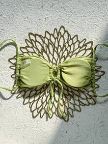 Swim Mod Áo tắm hở lưng màu xanh lá cây thời trang gợi cảm dành cho nữ, Xuân/Hè - màu xanh lá - Xem 6