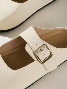 Solecia 女士休闲舒适一脚蹬穆勒鞋 - 杏色 - 查看 6