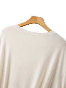 GlowEve CURVE Plus Size Women Business Casual Long Sleeve Waist Cinched Dress