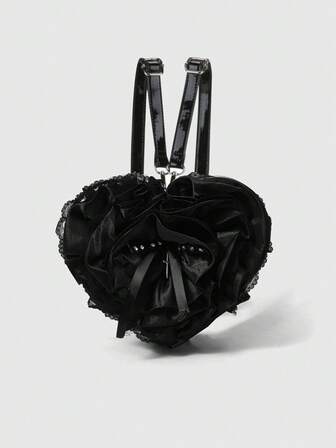 Goth Süßer Punk Street Preppy Y2K Stil Nieten Rucksack für Frauen, Schulrucksack