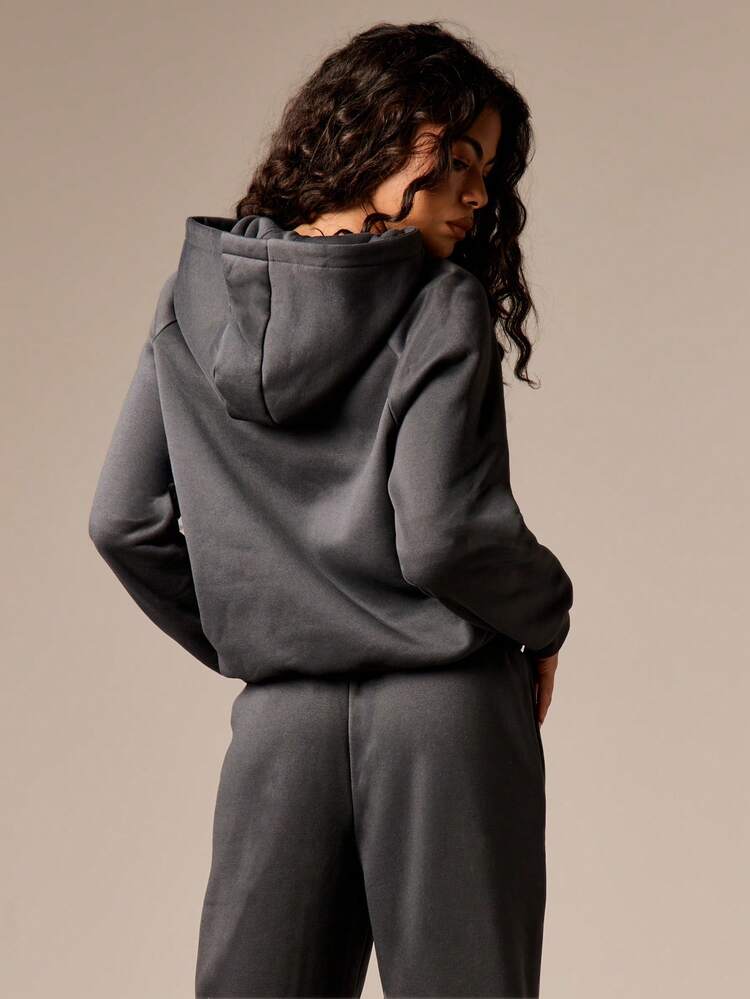 AiiRZ Women's Zip Front Hooded Sweatshirt With Centre Pocket Casual Loungewear Top For Fall Winter Comfort