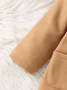 SHEIN Kup 1, a drugi dostaniesz gratis dla chłopca/dziewczynki, 2 szt./zestaw, polar, gruba wełniana kurtka w kolorze szarym z czapką, ocieplany płaszcz, zimowy płaszcz, pikowany płaszcz, wygodny, uniwersalny, prosty, uniwersalny styl, odpowiedni do użytku wewnątrz i na zewnątrz, na narty, do noszenia na co dzień, do sportu, zabawy, na imprezę, do sesji zdjęciowej, na festiwal, Boże Narodzenie, Halloween - Brązowy - Zobacz 7