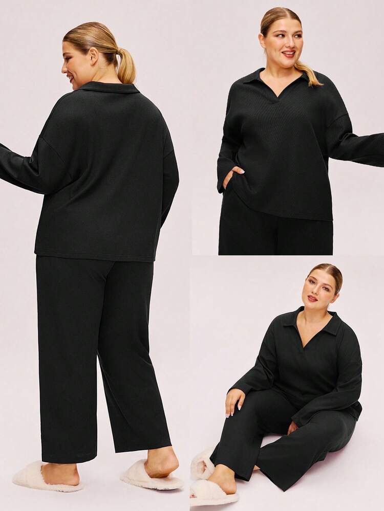 Plus Size Women Pajama Set