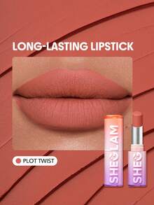 SHEGLAM LáPiz Labial Mate De Larga DuracióN Dynamatte Boom-LáPiz Labial Cremoso Resistente Al Agua De 20 Colores Plot Twist, IncreíBle LáPiz Labial Antiadherente A Prueba De Transferencias, Regalo De Navidad Y Oferta De , LáPiz Labial Naranja Lip Combo Marca Belleza Maquillaje Maquullaje CosméTica Para Mujeres NiñAs Perfecto Para Invierno Primavera Ideal Para Y2K Elegante Moda Adecuado Para CumpleañOs Regalo Fiesta Listo Mejor Color - Plot Twist - Ver 1