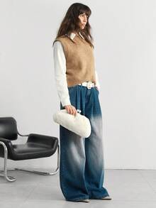 SHECARRY 女士、女式手包、毛绒、时尚、优雅、简约、个性化、多功能、经典、适合约会、日常、购物、下午茶、鸡尾酒会、派对、舞会、俱乐部、生日、晚会、约会之夜、宴会 - 米色 - 查看 8