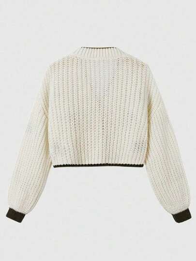 Fairycore Cardigan à boutons avec broderie de grenouille pour femmes, pour l'école