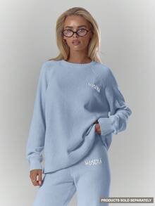 MUSERA Oversized Rundhalsausschnitt Weicher Strick Pullover Top Nur Herbst Gemütlich Niedlich Lässig Kaffee Club Winter Weihnachten Elegant Abendparty Neujahr