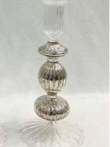 Portavelas de vidrio transparente de alta calidad, duradero y elegante - Multicolor - Ver 6