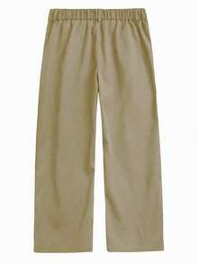 Claim Dot Loose Men's Solid Color Pleated Wide Leg Pants Japanese Pants Men S Wide Leg Pants Pleated Pants Baggy Khaki Pants Loose Pants - Brown - View 2