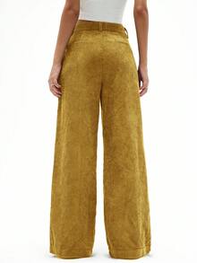 Aveloria Affinna Women's Vintage Casual Straight Leg Pants, Olive Green, Corduroy Design, Slimming, Spring New Arrival