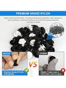 50/100 PCS Nylon Car Push Retainer Clip Kit - 6 Sizes Assorted Rivet Fasteners For Bumper, Door & Auto Body Trim Panels, Retainer Clips With Storage Box - Multicolor - View 5