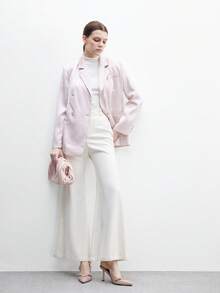 CUCCOO BIZCHIC 女士后绑带蝴蝶装饰洛丽塔风格高跟鞋，酒红色 - 粉色 - 查看 6