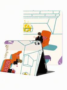 HARRY POTTER X SHEIN 可爱魔法人物，高端质感，简约防震时尚平板电脑保护套，万圣节和圣诞节礼物，兼容三星 Galaxy Tab、iPad 10 代、iPad 7/8/9 代（10.2 英寸） - 彩色 - 查看 7