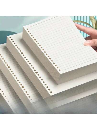 Pacotes de Folhas Soltas A5/B5 - 200/600 páginas, Acabamento Fosco, Portátil e Destacável para Fichários, Blocos de Anotações e Diários - Ideal para Estudantes e Organização de Escritório, Inserções de Caderno
