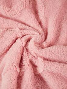 Robe de chambre en polaire corail épaisse avec motif papillon pour filles, poche kangourou, décontractée et chaude pour l'hiver. Assortie aux pyjamas de fête de Noël, convient pour le Nouvel An - Rose bonbon - Voir 7