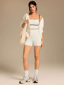 GLOWMODE 舒适厚实摇粒绒柔软保暖宽松弹力下摆夹克带多个口袋日常休闲冬季