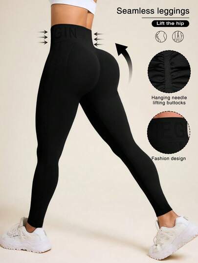 Easithlete Leggings sin costuras de cintura alta para mujer para fitness y entrenamiento diario