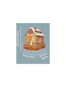 Ravensburger Gingerbread House 216 Piece Jigsaw Puzzle Age 8 Years+ 11237 - Multicolor - View 3