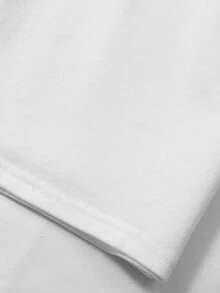 SHEIN Tween Girls' Casual Square Neck Long Sleeve Set - White - View 5