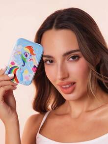 My Little Pony X SHEIN 可爱图案印花PU皮革材质粉色可折叠高清便携镜，可独立支撑或手持，轻巧便携，方便检查妆容细节，适合旅行和通勤，独角兽、暮光闪闪、碧琪、云宝黛西图案，紫色、粉色、蓝色 - 彩色 - 查看 13