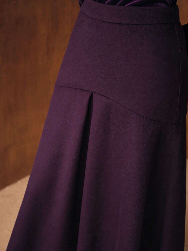 WOMEN'S WOOL A-LINE SKIRT, AUTUMN/WINTER