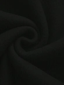 INAWLY 畅销款贝壳刺绣常规版型百搭女式卫衣 - 黑色 - 查看 4