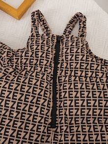 SHEIN 女婴可爱秋冬街头风保暖连帽羽绒服 - 彩色 - 查看 5