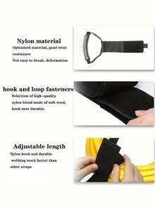 1PC Heavy Duty Storage Straps With Carrying Handle Hook And Loop Fastener For Garden Hose Extension Cord Cable Garage Boat RV Organization Home Tool Accessories - Multicolor - View 4