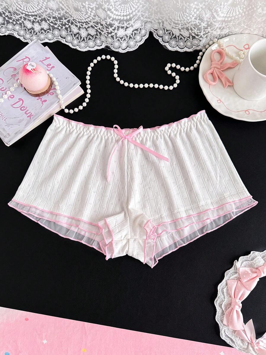 PetitDoll Quần lót nữ thường ngày, đồ lót ngọt ngào và dễ thương - trắng - Xem 1