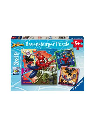 Ravensburger Marvel Spider-Man 3x49 Piece Jigsaw Puzzle Kids Age 5 Years+ 12004115