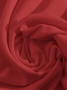 GlowEve Women's Embroidered Collar Cinched Waist A-Line Dress, Elegant & Sophisticated For Daily Commute, Business, Romantic Dates, Parties, Christmas, Autumn/Winter Long Sleeve - Red - View 8