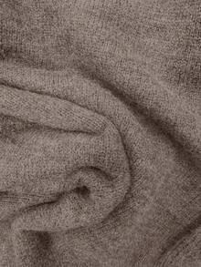 EgrlEra V-Neck Knitted Women's Bodycon Sweater Dress, Autumn/Winter - Mocha Brown - View 8