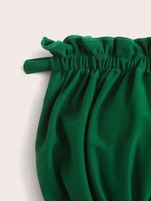 Vaytide 夏季海灘蘋果皺紋修邊無肩帶比基尼套裝 - 綠色 - 查看 8