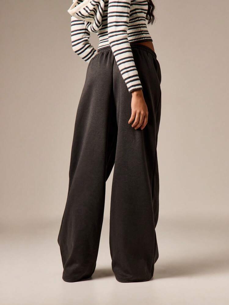 Wide Leg Drawstring Joggers With Comfort Fit