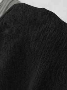 SHEIN 3pcs Maternity Set: Casual Solid Color Camisole, Long Sleeve Jacket, And Pants Maternity Clothes Two Piece Suits Comfortable Two Piece Set 2 Piece Lounge Sets Woman Two Piece Set Women Comfy Maternity Jumpsuits For Woman Maternity Lounge Sets Maternity Pajamas Set - Black - View 7