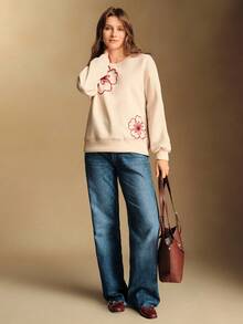 Écloséra Casual Everyday Women's Sweatshirt, New Autumn And Winter Style, Round Neck Women's Sweatshirt, Loose And Slimming Women's Sweatshirt, Heat Transfer Printed Women's Sweatshirt, Christmas Pullover Sweatshirt, New Year's Women's Sweatshirt - Multicolor - View 5