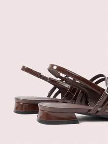 CUCCOO DOLLMOD Classic Coffee Brown Mary Jane Shoes, Simple Design With Ankle Strap For Women,Suitable For Commuting, Dating, Party, Holiday Spring Shoes Spring Break Easter For Christmas - Coffee Brown - View 6