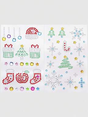 Kawaii 1pc Lace Bow, Heart, Star, Bow, Diamond Glitter & Facial Jewel Stickers