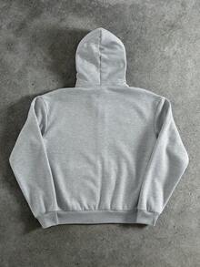 PAVTROS Men's Thermal Lined Casual Versatile Zip-Up Hoodie, Autumn/Winter Hoodie Streetwear Zip Up Grey Zip Up Hoodie