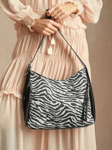 SHECARRY Women Bag - 斑馬紋 - 查看 7