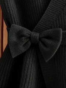 GlowEve Atasan Sweater Rajut Serbaguna Berwarna-warni yang Modis dan Terbaru - Hitam - View 5