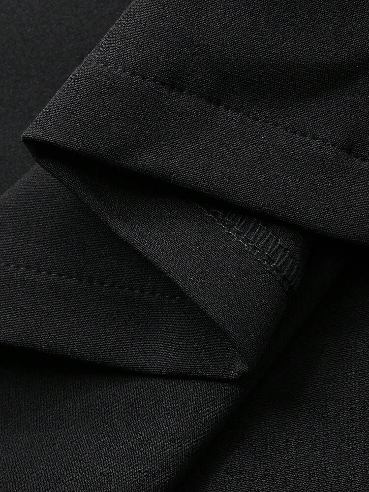 Women's Elegant 2 Pieces Set: Beaded Collar Mesh Blouse And Long Slip Dress