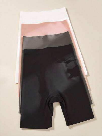 Snug Zone 4pcs/Pack Seamless Solid Color Briefs