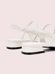 CUCCOO DOLLMOD Women's Fashion White Bow Decor Mary Jane Flats, Square Toe Commuting, Dating, Party, Street, Campus, Cute & Sweet For Christmas Spring Shoes - White - View 8