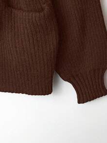 GlowEve New V-Neck Cardigan For Women, European And American Style Color Blocking Elegant Minimalist Fashion Knit Top